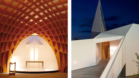 Überkonfessionelle Autobahnkirche Siegerland, schneider + schumacher Architekten, Frankfurt Preis Unternehmen, Überkonfessionelle Autobahnkirche Siegerland, Innen- und Außenansicht