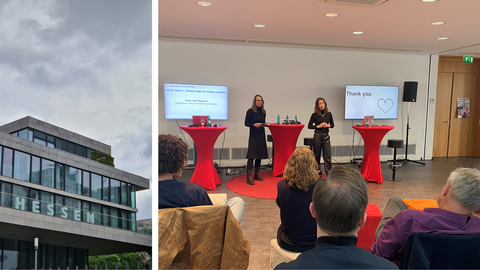 Ausstellung und Konferenz in der Hessischen Landesvertretung Berlin  Hessische Landesvertretung Berlin und Konferenzteilnehmer