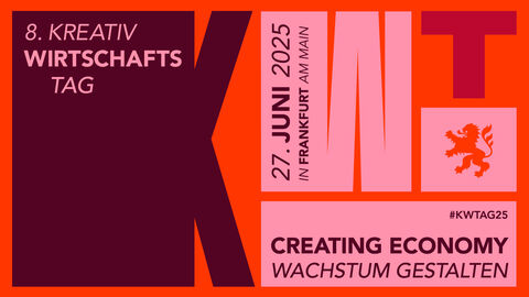 Header Hessischer Kreativwirtschaftstag 2025 Informationslogo zum 8. Kreativwirtschaftstag Hessen 2025